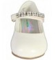 Flats Girls Mary Jane Style Shoe with Memory Foam Insole (Toddler/Little Kid) - Bone Patent - C318G5875GN $24.00