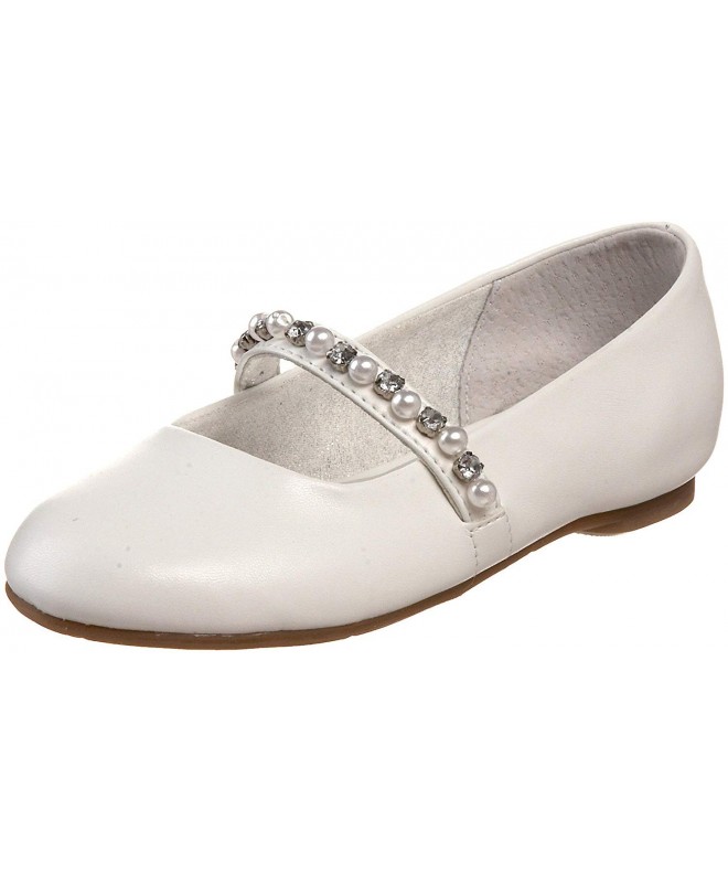Flats Nataly-T Ballet Flat (Toddler/Little Kid) - White Smooth - CC115H6AI9V $74.41