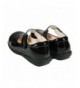 Flats Girls' School Uniform Leisure Leather Shoes Mary Jane Princess Shoes Black - Black3 - CH18GMA6REM $47.50