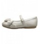 Flats Flats with Bow - Ivory - C011LRX8ONB $30.23