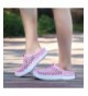 Flats Unisex Garden Clogs Shoes Comfort Lightweight Walking Slippers Mesh Quick Drying Sandals - Pink - CA18CU46OCY $25.22