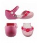 Flats Girls Rose Princess Jelly Shoes Mary Jane Flats Toddler Little Kids - Red - CL182LCE5E3 $20.54
