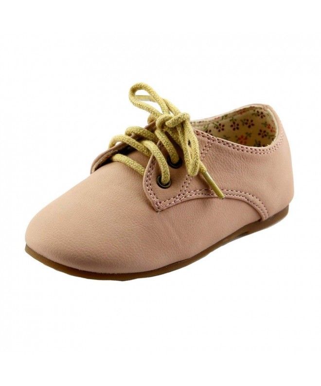 Flats Girl's Glassic Oxford - Nude - CQ11TJE6IE7 $25.06