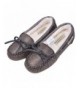 Flats Moccasins for Girls-Glitter Slippers - Big Kids House Shoes-Faux Fur Loafers - Multicolor - CY18KE9SUMD $34.57