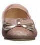 Flats Kids' Bigbow Girl's Ballet Flat - Rose Gold - CR186653WQ5 $36.51