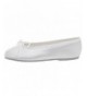 Flats Baby & Girl's Satin Dyeable Ballet Flats with Cinch Tie Chord - White - CW11NGMPJGL $25.33