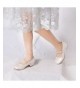 Flats Big Girls Dress Heels with Rhinestones Strap - Ivory - CU184A953OX $44.91