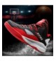 Basketball Kids Shoes Basketball Shoes for Boys Running Shoes Fashion Sneakers - Black Red - CQ1874M7DE6 $58.13
