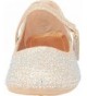 Flats Girls' Mary Jane Glitter Crystal Rhinestone Ballet Flat (Toddler/Little Kid/Big Kid) - Champagne - CB18I4Z6D5D $40.43