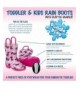Boots Toddler and Kids Waterproof Rain Boots with Easy-On Handles - Boys and Girls Fun Colors and Designs - Cats - C318DHO5NO...
