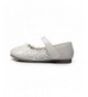 Flats Maxu Toddler Girl Marry Jane Flat Shoes Easy Strap (Toddler/Little Kid) - Offwhite - CM185K8QE3L $37.22