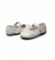 Flats Maxu Toddler Girl Marry Jane Flat Shoes Easy Strap (Toddler/Little Kid) - Offwhite - CM185K8QE3L $37.22