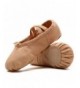 Flats Ballet Slippers Canvas Shoes - Dance Shoes Gymnastics Yoga Flats (Toddler/Little/Big Kid/Women) - Camel - CC187G2KR6O $...