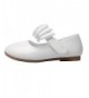 Flats Maxu Solid PU Dress Bow Mary Jane for Girls (Toddler/Little Kid) - White - CV182ZYIGID $36.44