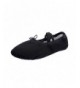 Flats Toddler/Little Kid/Big Kid Girls Canvas Yoga Ballet Slippers Dance Shoes - Black - CH18M04IUKT $18.31