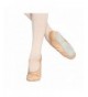 Flats Ballet Slippers for Girls Leather Full Sole Ballet Dance Shoe (Toddler/Little Kid) - Pink - CW12IJ1TXCJ $28.84