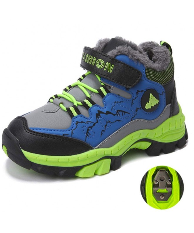 Boots Waterproof Resistance Climbing Sneakers - Blue/Green-fur - CR18KHZO9C0 $50.07