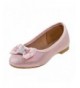 Flats Girl's Shimmer Ballet Flat with Glitter and Bow (Toddler - Little Kid - Big Kid) - Pink Shine - C518920M699 $16.66