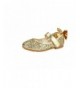 Flats Maxu Girls Fashion Mary Jane Party Dress Shoe - Gold - CX17Y7LTRIO $35.08
