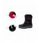 Boots Kids Waterproof Warm Comfortable Winter Snow Boots-Black Youth Anti-Skid Snow Boots for Boys - Black - C018I7ARHYK $57.70