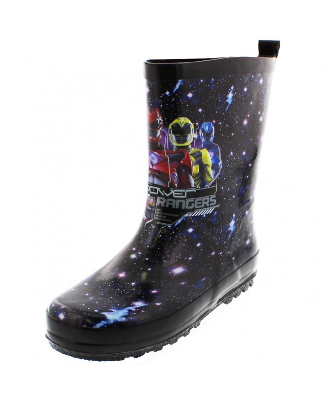 Boots Power Rangers Boys Rain Boots (Little Kid/Big Kid) - Power Rangers Black - CO17YK30EL7 $53.20