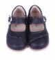 Flats Girl's Genuine Leather First Walkers Round Toe Princess Dress Mary Jane Flat Shoes - Black - CY17Y7OGHSD $32.67