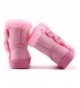 Boots Little Girls Fur Lined Flower Winter Ankle Booties(Toddler/Little Kid) - Pink - CZ18LCW3QN4 $24.84