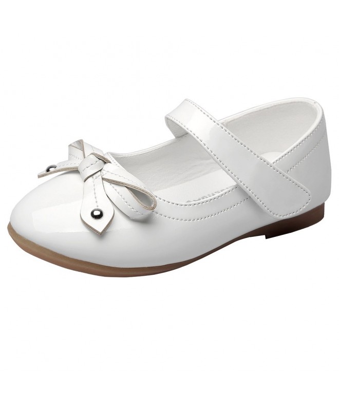 Flats Maxu Girls Dress Princess Outdoor Ballet Flat Shoes(Toddler/Little Kid) - White - C7182IYY00R $34.12