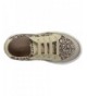 Flats Kids' All American Sneaker - Golden Glitter - CX180NYLDLA $87.92