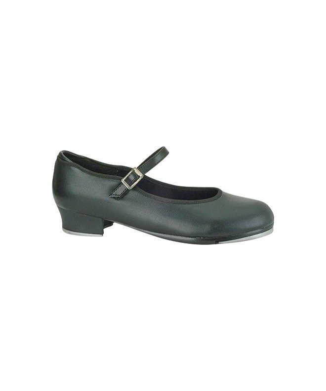 Flats Girl's Value Strap Tap Mary Janes Flats - Black - CI112EUR0XB $49.37