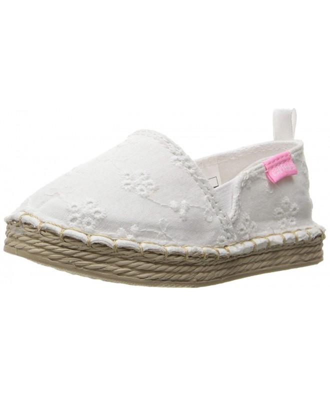 Flats Astrid Girl's Espadrille Slip-On - White - 10 M US Toddler - C912NB5WJMB $35.97