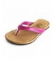 Flats Girls Basic Summer Flip-Flops (Toddler/Little Kid) - Hot Pink - CA11J66R3M9 $28.43