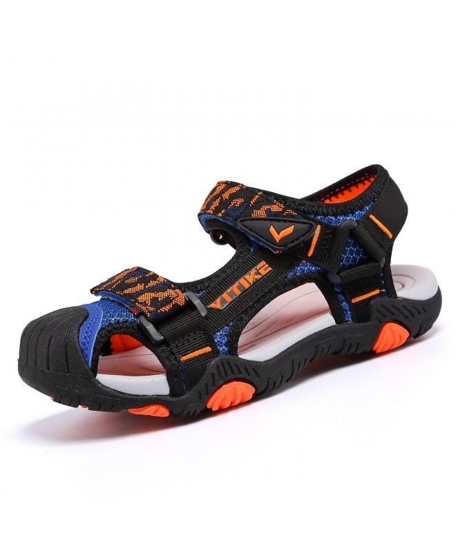 Fitness & Cross-Training Outdoor Closed Toe Sandals Breathable - Orange/Blue - C818O73NOWC $39.12