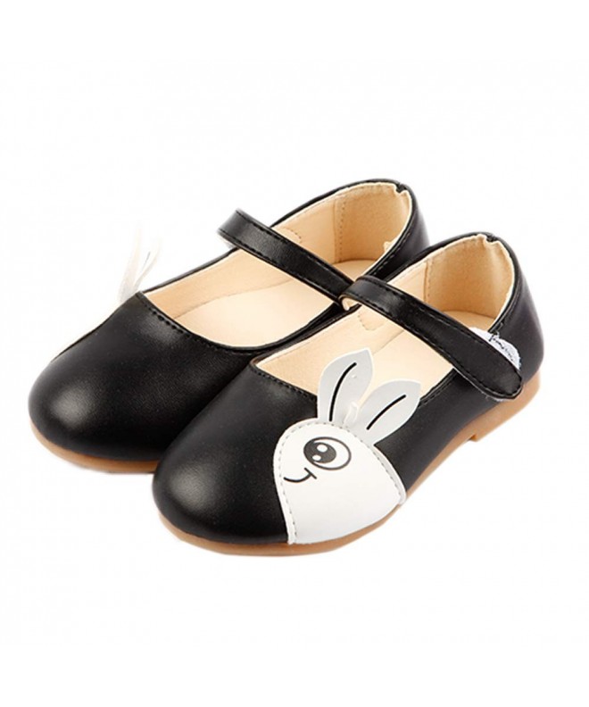 Flats Baby Girls Cute Princess Shoes Toddler Mary Jane Flat Oxford Shoes - Black - CR18H23WOAC $28.97