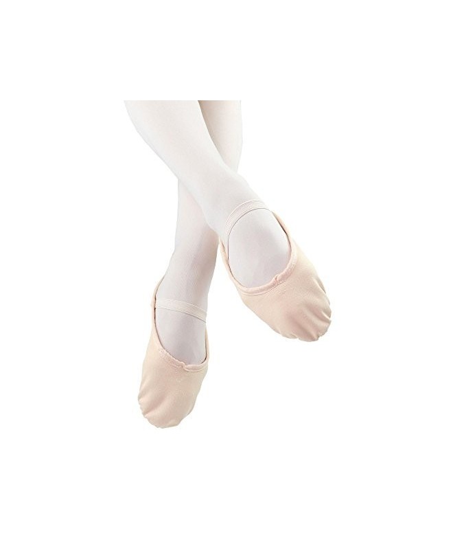 Flats Child Full Sole Canvas Ballet Slipper - Pink - C912FTA9U75 $25.66
