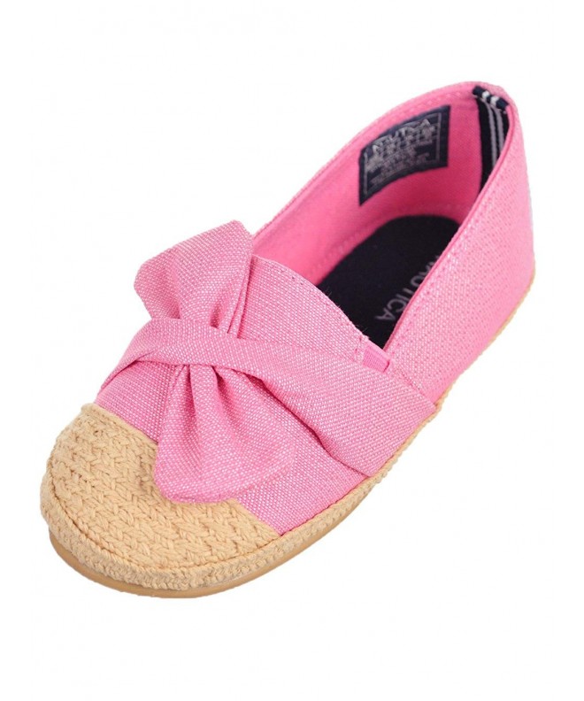 Flats Girls' Slip-On Espadrilles (Sizes 5-12) - Pink - CB18DAUIHMZ $37.13