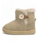 Boots Girl's and Boys Winter Snow Boots Fur Outdoor Slip-on Boots (Toddler/Little Kids) - Beige - C518LLCWUU5 $22.05
