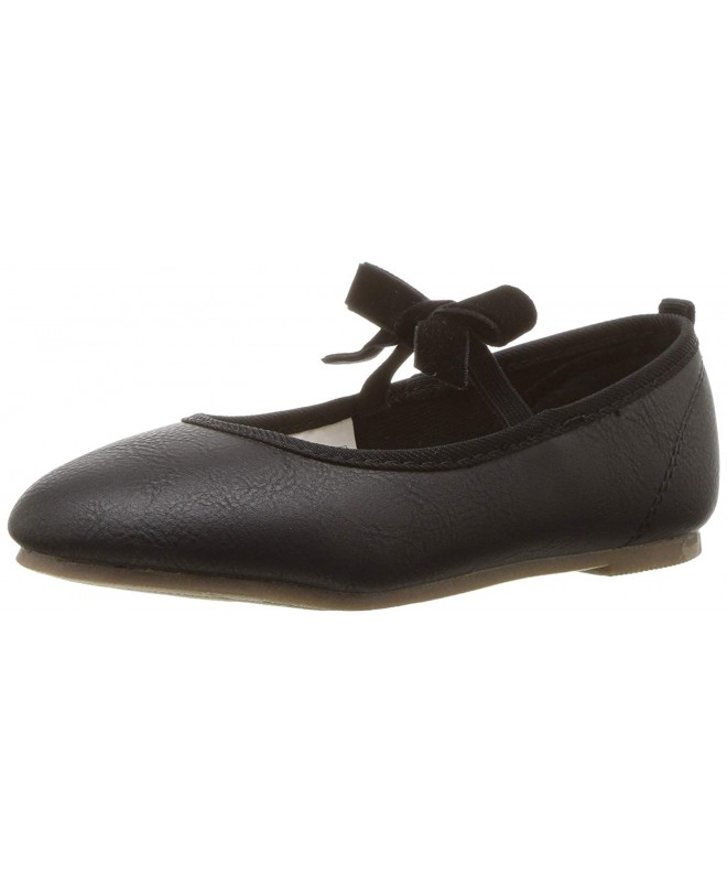 Flats Girl's Arlina Ballet Flat - Black - C91809K48NW $34.51