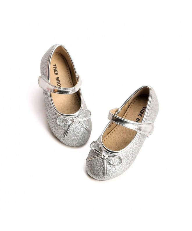 Flats KIDS BRON Ballet Flats Mary Jane School Dress Shoes(Toddler/Little Girls) (7 M US Toddler - G03 Silver) - CU18K535OTR $...
