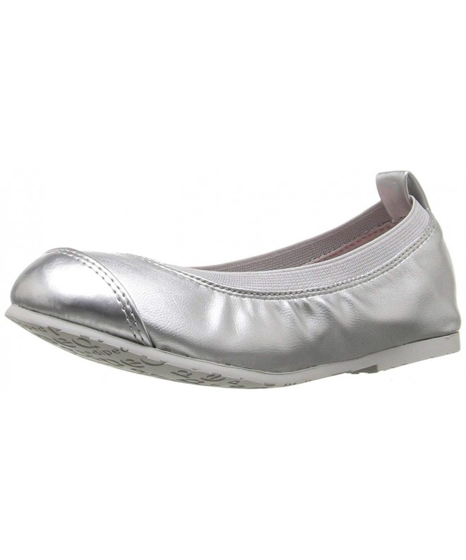 Flats Kids' Angie Ballet Flat - Silver - CC12CN0DQU7 $82.38