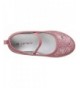 Flats Kids' KATE2 Ballet Flat - Pink Glitter - CW12C6YZN1P $46.24
