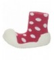 Flats Girl's Polka Dot Shoe Red 4.5 - Red - CN11DF7DFSL $35.70