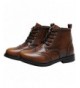Boots Boy's Kid's Brogues Ankle High Dress Leather Winter Leather Boots - Brown - C6188H2KC72 $58.22
