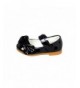 Flats Kids Girls Toddler Shoes - Little Kids Patent Leather Mary Janes - New Retro Black Bow - C017YXTLC9G $43.20