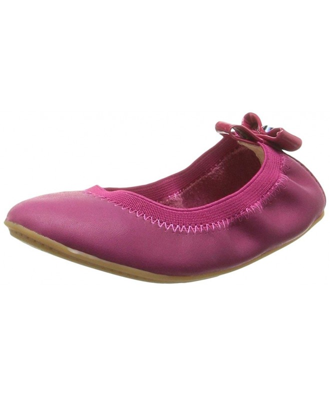 Flats Kids' Selma Alsina Leather Ballet Flat - Raspberry - CS12E3HHTQP $30.42