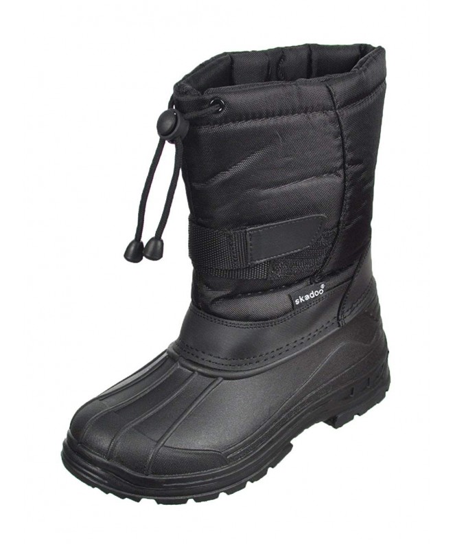 Boots Boys Snow Goer Boots - Black - 6 Youth - CX11PUA2JQT $57.25