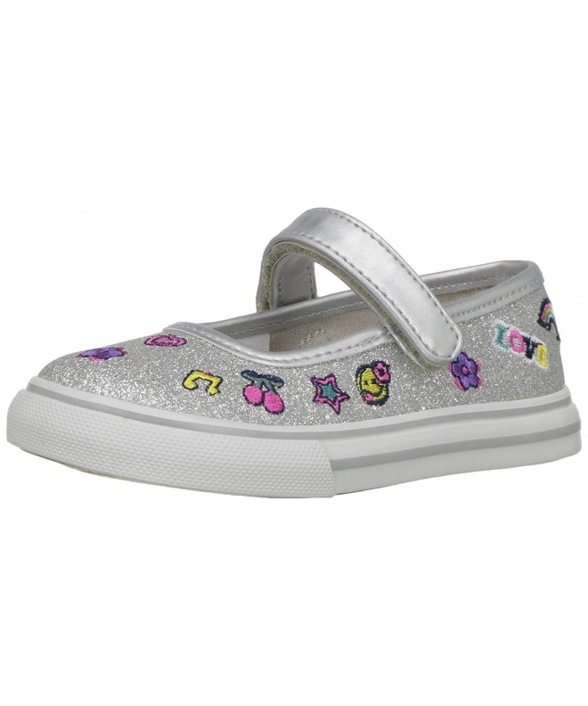 Flats Kids' Smitty-t Mary Jane - Silver - CH12MQPTHF7 $54.77