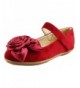 Flats Girl's Flower Bow Top Mary Jane - FBA173018A-10 Red - CB184OZTNXD $29.10