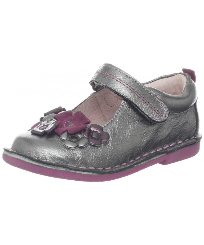 Flats Medallion Collection Kenway Mary Jane (Toddler) - Pewter/Pink/Purple - CR11BQW4FR7 $82.87