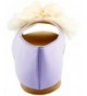 Flats White Peep Toe Flat - Light Purple1 - CU17YX4M3A4 $29.82
